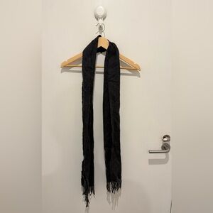 Barbour Charcoal Wool Scarf (Never Worn)